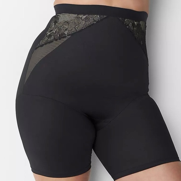 Cacique Level 3 Illusion High-Waist Thigh Shaper With Lace Women’s SZ 22 / 24 - Picture 1 of 7
